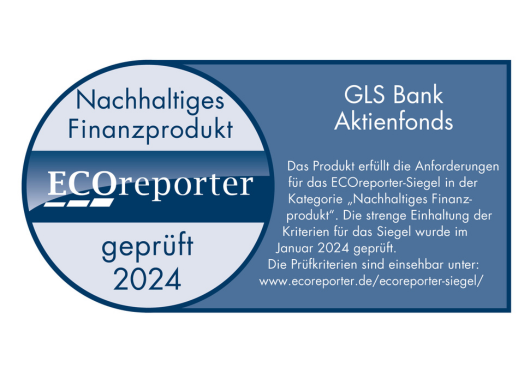 GLS Bank Aktienfonds überzeugt im ECOreporter Test