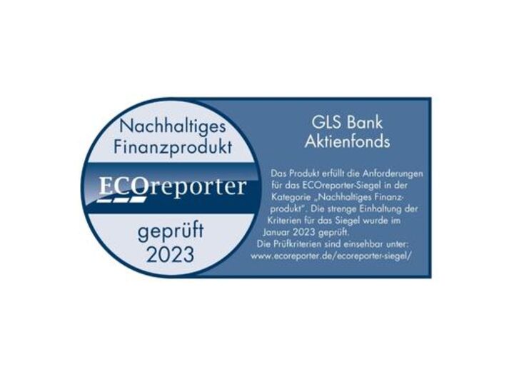 Mehr lesen zu „ECOreporter-Nachhaltigkeitssiegel: GLS Bank Aktienfonds überzeugt“